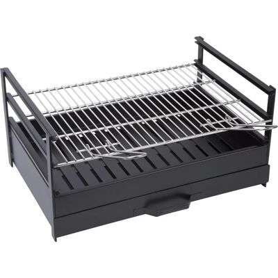 SAUVIC 60x40 Edelstahl-Grill - 3-stufige Führung SAUVIC 60x40 Edelstahl-Grill - 3-stufige Führung
