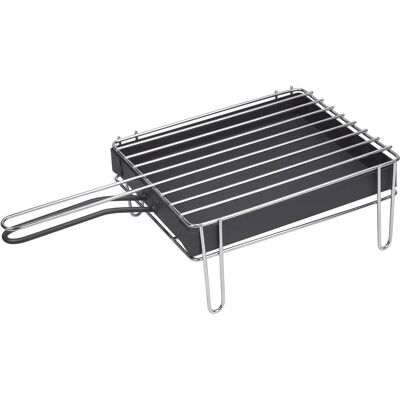 Sauvic Edelstahl Tischgrill 25x20 cm Mit Schublade - Grill Sauvic Edelstahl Tischgrill 25x20 cm Mit Schublade - Grill
