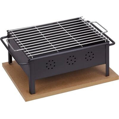 Sauvic Grill de Table en Acier Inoxydable 30x25cm - Publicité Sauvic Grill de Table en Acier Inoxydable 30x25cm - Publicité