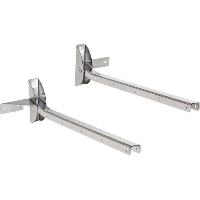 Sauvic Wall Clothesline - Folding, Silver, Space-saving - Wall Clothesline Sauvic Wall Clothesline - Folding, Silver, Space-saving - Wall Clothesline