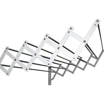 Sauvic 89755 - Clothes Drying Rack - White - Extendable, 10 Rods, 80cm Sauvic 89755 - Clothes Drying Rack - White - Extendable, 10 Rods, 80cm