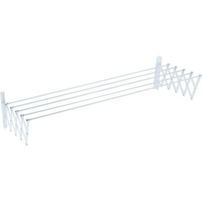 Tendedero extensible de 180 cm recubierto de plástico - Secador de ropa Tendedero extensible de 180 cm recubierto de plástico - Secador de ropa