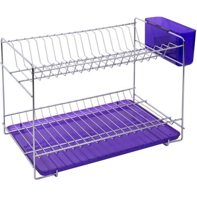 Scolapiatti in Acciaio Inox Sauvic - Supporto per Piatti Scolapiatti in Acciaio Inox Sauvic - Supporto per Piatti