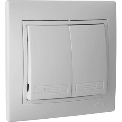 Solera Schalter ERP12U - 8,3x8,1cm - Weiß - Europäischer Typ Solera Schalter ERP12U - 8,3x8,1cm - Weiß - Europäischer Typ