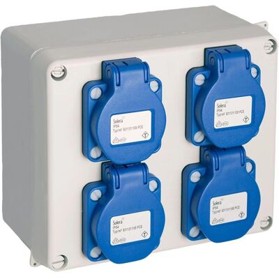 Solera Modelo 817-42p Caja de Enchufes Estanca - IP54 Solera Modelo 817-42p Caja de Enchufes Estanca - IP54