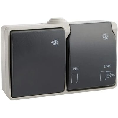 Interruttore Solera 250 V - Montaggio superficie IP44 Interruttore Solera 250 V - Montaggio superficie IP44