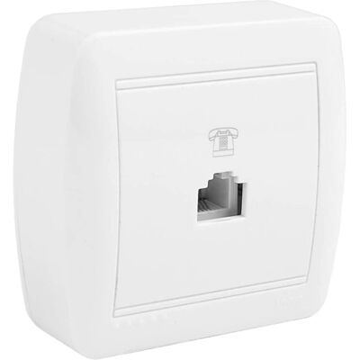 Connecteur RJ11 Solera Surface Blanc - Connecteur RJ11 - Publicité Connecteur RJ11 Solera Surface Blanc - Connecteur RJ11 - Publicité