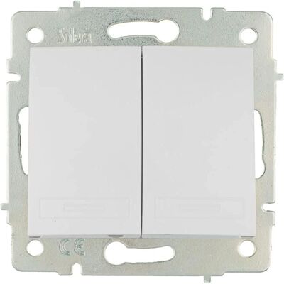 Interruttore doppio SOLERA 10A 250V Bianco - Interruttore Interruttore doppio SOLERA 10A 250V Bianco - Interruttore