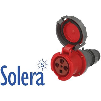 SOLERA - P17 4P 63A - 400V - IP67 - Prise industrielle - Publicité SOLERA - P17 4P 63A - 400V - IP67 - Prise industrielle - Publicité