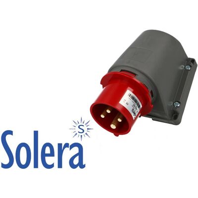 Solera 935144B - 4 x 32A - 3 phases - coudé - Electrical outlet - Publicité Solera 935144B - 4 x 32A - 3 phases - coudé - Electrical outlet - Publicité