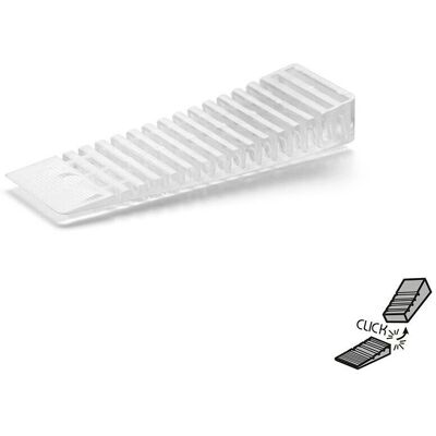 Rei 670 Livellatore mobili - Tallone a cuneo - Plastica trasparente Rei 670 Livellatore mobili - Tallone a cuneo - Plastica trasparente