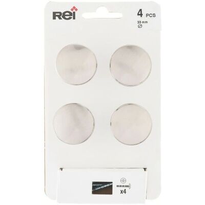 Pomello Porta Rei 756 Nichel Satinato - 4 Pezzi Pomello Porta Rei 756 Nichel Satinato - 4 Pezzi