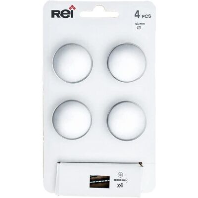 Rei 756 Silber Türklinke - Rund, Matt, Metall, 4 Stück Rei 756 Silber Türklinke - Rund, Matt, Metall, 4 Stück