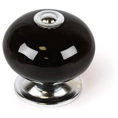 Pomo porta REI e517 - Nero, 4 Pezzi, Circolari - Mobili Pomo porta REI e517 - Nero, 4 Pezzi, Circolari - Mobili