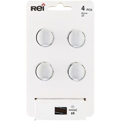 Rei Pomello Modello 760 Cromato - Circolare, Finitura Lucida, 25mm Rei Pomello Modello 760 Cromato - Circolare, Finitura Lucida, 25mm