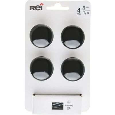 Maniglia porta REI 756 - Metallo nero - 4 pezzi Maniglia porta REI 756 - Metallo nero - 4 pezzi