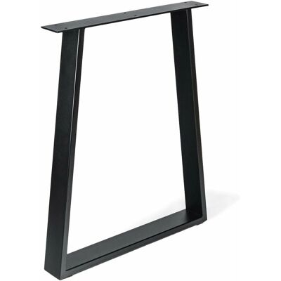 Pie de Madera de Acero REI - 58x80x712mm Negro Mate - Tipo de Mueble Pie de Madera de Acero REI - 58x80x712mm Negro Mate - Tipo de Mueble