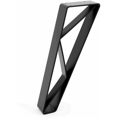 Pata de Mueble de Acero REI Negra - Estilo Industrial Pata de Mueble de Acero REI Negra - Estilo Industrial
