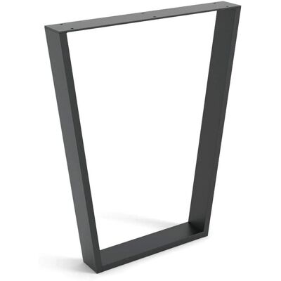 REI Gamba in Acciaio per Mobili - Stile Industriale - 71,2cm - Nero REI Gamba in Acciaio per Mobili - Stile Industriale - 71,2cm - Nero