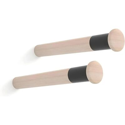 Supporto da parete per bicicletta Rei MT310 - legno di faggio - 2 unità Supporto da parete per bicicletta Rei MT310 - legno di faggio - 2 unità