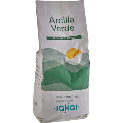 Sakai Argila Verde - 1kg Argila Verde Fina para Cuidados com a Pele Sakai Argila Verde - 1kg Argila Verde Fina para Cuidados com a Pele