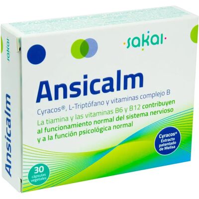 Sakai Ansicalm 30 cápsulas - Suplemento alimentar Sakai Ansicalm 30 cápsulas - Suplemento alimentar