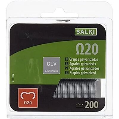 Salki Gegalvaniseerde hekclips 200 stuks Salki Gegalvaniseerde hekclips 200 stuks
