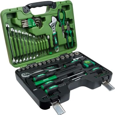 Salki Modèle 8920078 - Trousse à outils - 78 pièces - Publicité Salki Modèle 8920078 - Trousse à outils - 78 pièces - Publicité