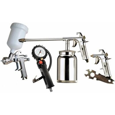 Kit Pistola de Pintar Sagola 20160103 - Set Profesional con 3 Pistolas Kit Pistola de Pintar Sagola 20160103 - Set Profesional con 3 Pistolas