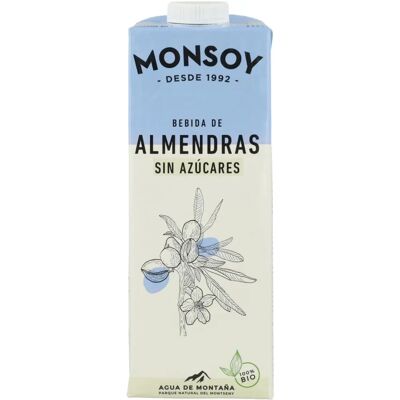 Bebida de Almendras sin azúcar Monsoy - Bebida Bebida de Almendras sin azúcar Monsoy - Bebida