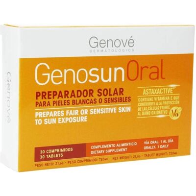 Genové Genosun Oral 30 Tabletten - Für empfindliche Haut Genové Genosun Oral 30 Tabletten - Für empfindliche Haut