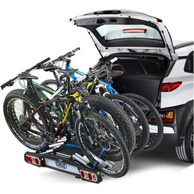 Porte-vélos Cruz Pivot 4 - Pour 4 Vélos, Antivol, Repliable - Publicité Porte-vélos Cruz Pivot 4 - Pour 4 Vélos, Antivol, Repliable - Publicité