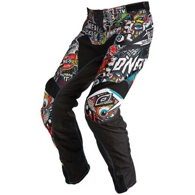 Pantaloni Motocross Mayhem Crank di Oneal - Nero, Taglia 30 Pantaloni Motocross Mayhem Crank di Oneal - Nero, Taglia 30
