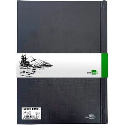 Liderpapel Art Paper Pad - 100 Sheets, A4, Black, Sketchbook - Art Paper Liderpapel Art Paper Pad - 100 Sheets, A4, Black, Sketchbook - Art Paper