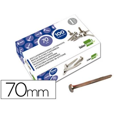 Liderpapel N12 70mm Binding Kit - Metal Plastic Fastener - 100 pcs Liderpapel N12 70mm Binding Kit - Metal Plastic Fastener - 100 pcs