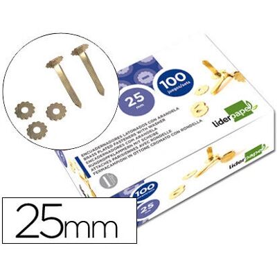 Kit de encadernação Liderpapel FS05 - 25 mm - 100 peças Kit de encadernação Liderpapel FS05 - 25 mm - 100 peças