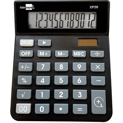 Liderpapel XF26 Taschenrechner - Schreibtisch Grundfunktion - Schwarz Liderpapel XF26 Taschenrechner - Schreibtisch Grundfunktion - Schwarz