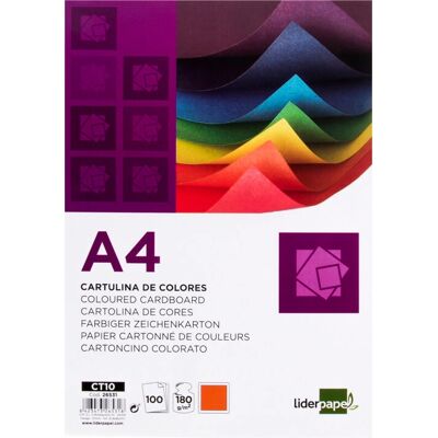 Liderpapel CT10 papel de arte - Naranja - 100 hojas Liderpapel CT10 papel de arte - Naranja - 100 hojas
