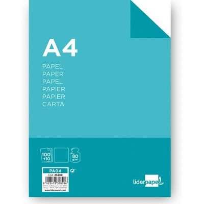 Papel para impressão Liderpapel PA04 A4 - Liso - 100 Folhas Papel para impressão Liderpapel PA04 A4 - Liso - 100 Folhas