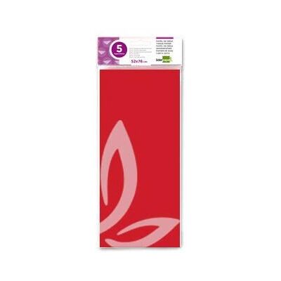 Liderpapel 36077 art paper - vivid red - 52x76cm - 5 sheets Liderpapel 36077 art paper - vivid red - 52x76cm - 5 sheets