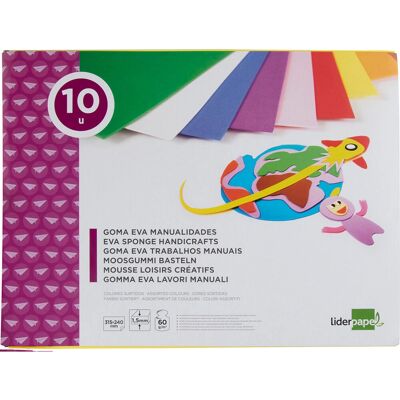 Liderpapel TM06 Papier d'Art - 10 Feuilles - Multicolore Liderpapel TM06 Papier d'Art - 10 Feuilles - Multicolore
