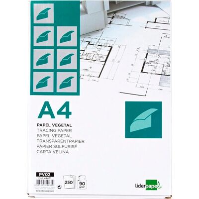 Papier Calque Liderpapel A4 - Haute Transparence Papier Calque Liderpapel A4 - Haute Transparence