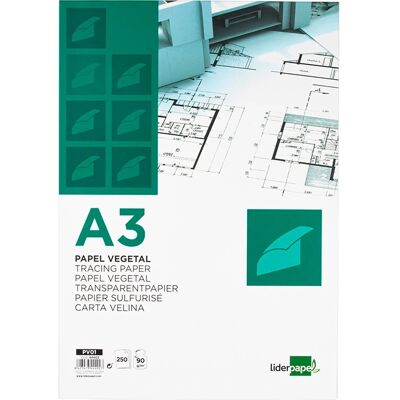 Liderpapel PV03 - Papel para Desenho A3 90g/m² - 250 Folhas Liderpapel PV03 - Papel para Desenho A3 90g/m² - 250 Folhas