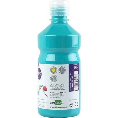 Liderpapel Turquesa 500ml Tinta guache - Tinta guache Liderpapel Turquesa 500ml Tinta guache - Tinta guache