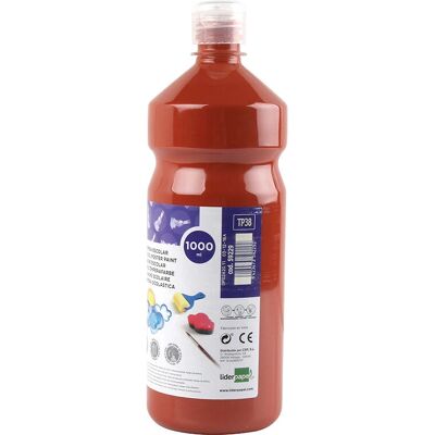 Liderpapel 59229 Tinta à base de água - Marrom - Frasco de 1000 ml - Tinta Liderpapel 59229 Tinta à base de água - Marrom - Frasco de 1000 ml - Tinta
