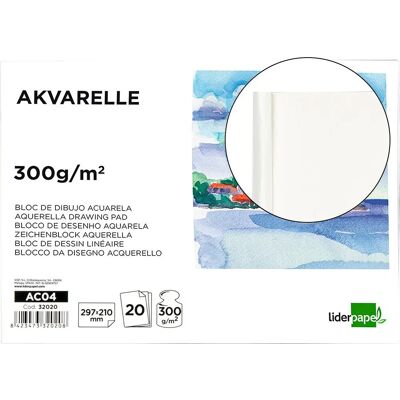 Liderpapel AC04 Caderno de esboço - 20 folhas - Branco-creme - A4 - Materiais artísticos Liderpapel AC04 Caderno de esboço - 20 folhas - Branco-creme - A4 - Materiais artísticos