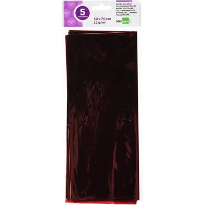 Liderpapel Red Wrapping Paper - 50x70cm 22G/M2 Liderpapel Red Wrapping Paper - 50x70cm 22G/M2