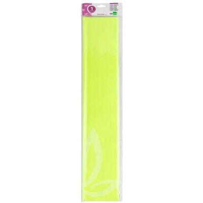 Papel Crepe Liderpapel - Amarelo Fluorescente - 50cm x 2,5m - Papel Crepe Papel Crepe Liderpapel - Amarelo Fluorescente - 50cm x 2,5m - Papel Crepe