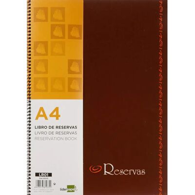 LIDERPAPEL LR01 A4 Red Book - Book for Hospitality LIDERPAPEL LR01 A4 Red Book - Book for Hospitality