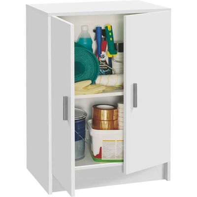 Fores Habitat S.L.U. Mehrzweck-Speicherschrank - 59x37x80cm Weiß Fores Habitat S.L.U. Mehrzweck-Speicherschrank - 59x37x80cm Weiß
